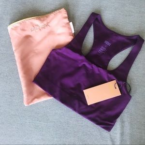 Girlfriend Collective Paloma Plum Bra Size S